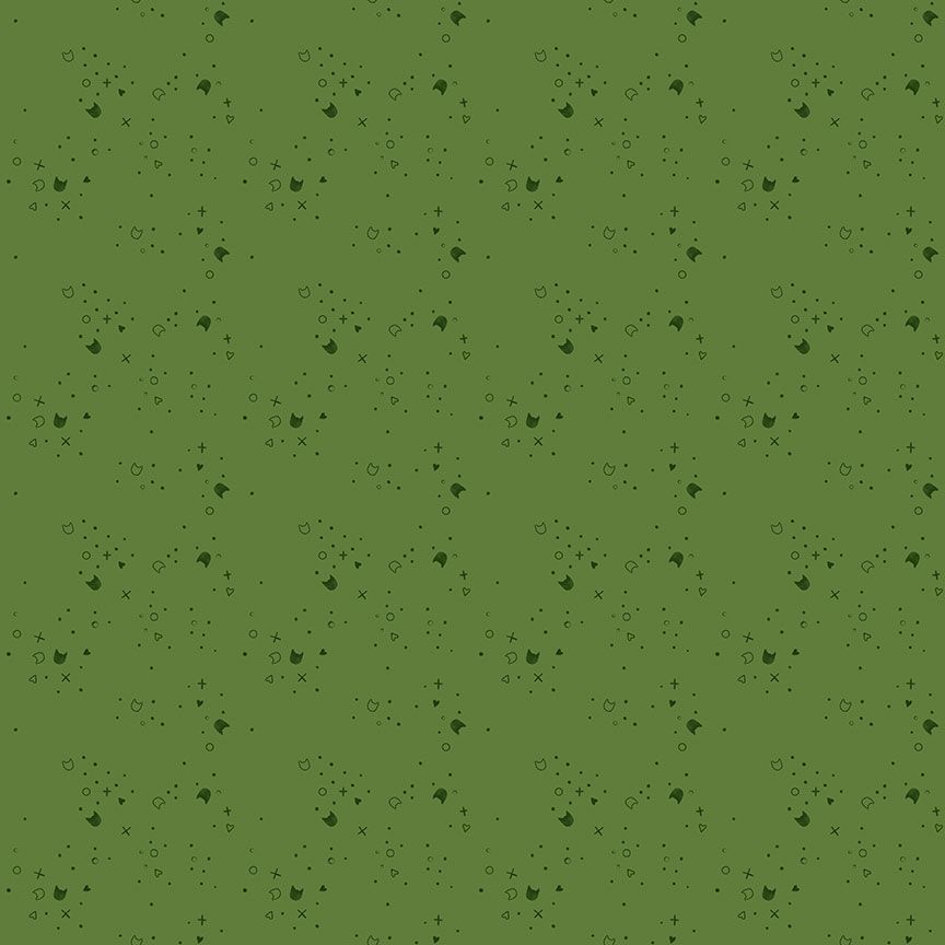 Kitty Litter || Pickle || Cotton Quilting Fabric