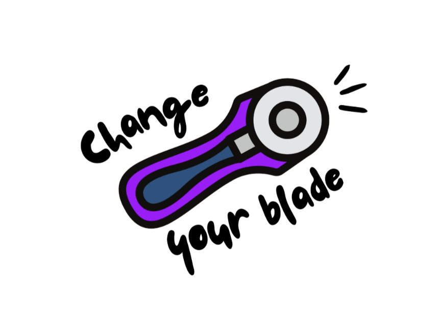 Change Your Blade Vinyl Sticker