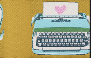 Designer Renaissance Ribbons: Typewriters 2" BTY