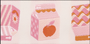 Designer Renaissance Ribbons: Juice Boxes 1.5" BTY