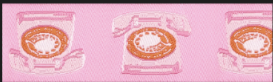 Preorder Designer Renaissance Ribbons: Telephones 7/8" BTY