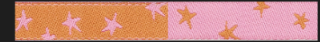 Preorder Designer Renaissance Ribbons: Starry Vivid Pink 3/8" BTY