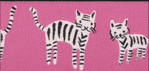 Preorder Designer Renaissance Ribbons: Tiger Stripes 1.5" BTY