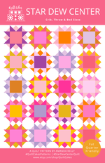 Star Dew Center Quilt Pattern Printed