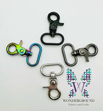 1” circle swivel clasps 2 pack: Antique
