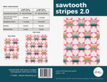 Sawtooth Stripes 2.0 Quilt Pattern - Printed