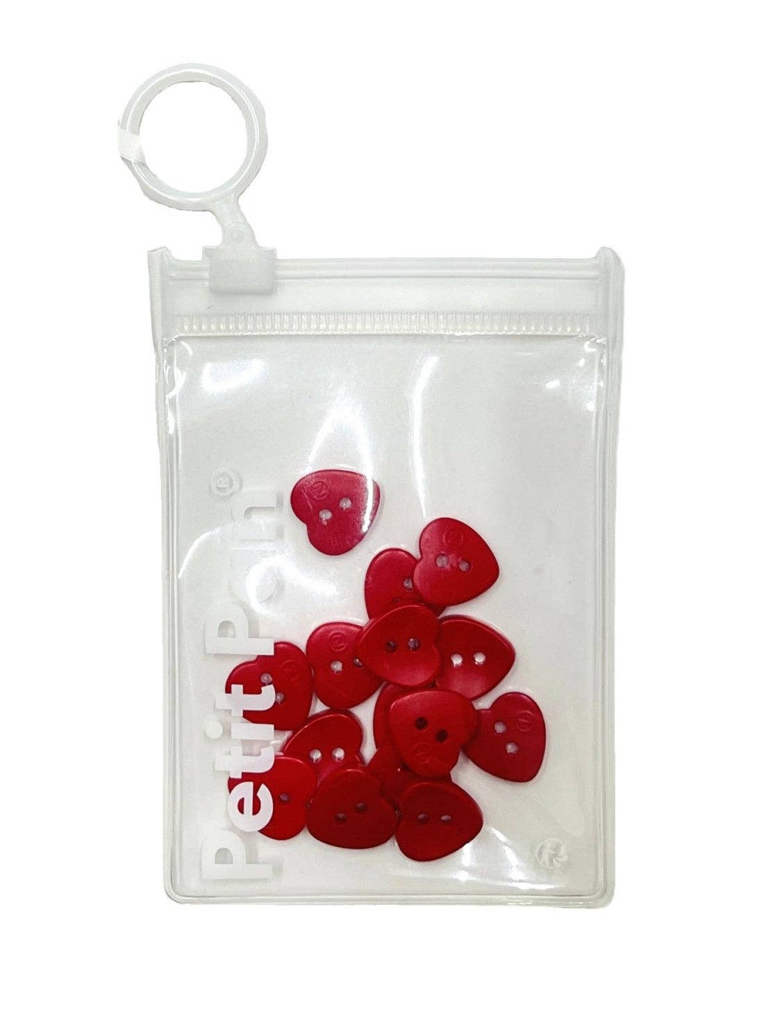 Red heart buttons