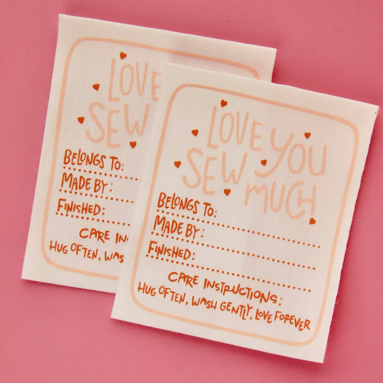 Love You Sew Much - Designer Woven Cotton Labels   