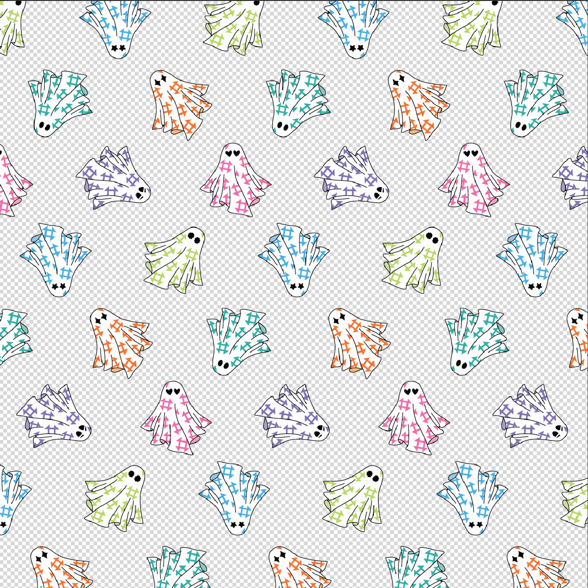Quilty Ghosts Clear TPU Vinyl
