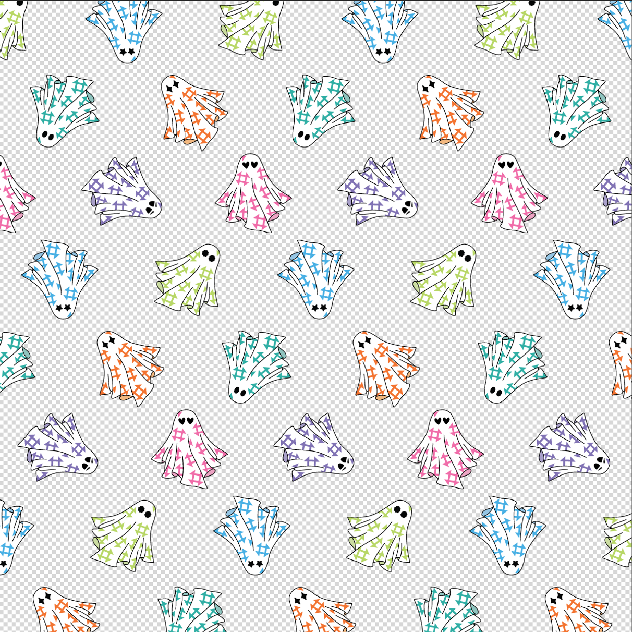 Quilty Ghosts Clear TPU Vinyl