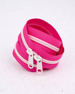 30" Handbag Zipper - Acid Pink