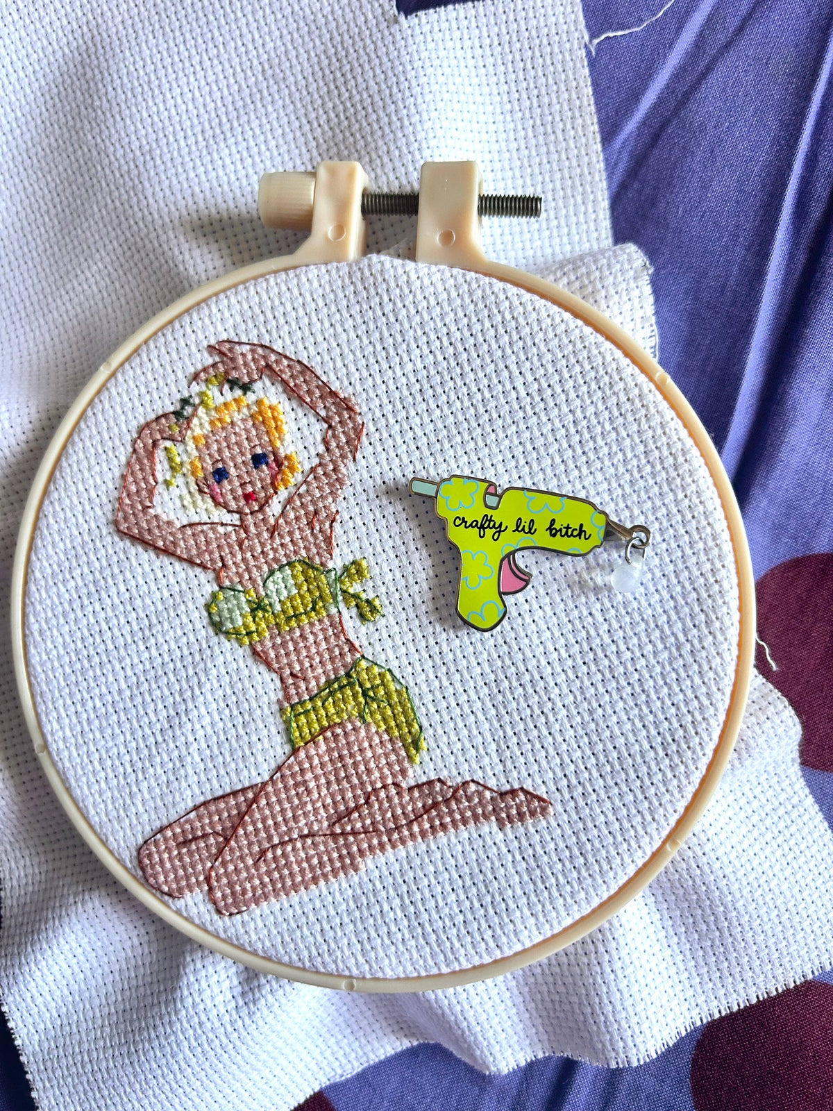 Crafty Lil Bitch Needle Minder: Perfect