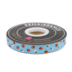 Strawberry - Strawberry Toss in Kim Blue - 5/8" width - by Kimberly Kight -BTY