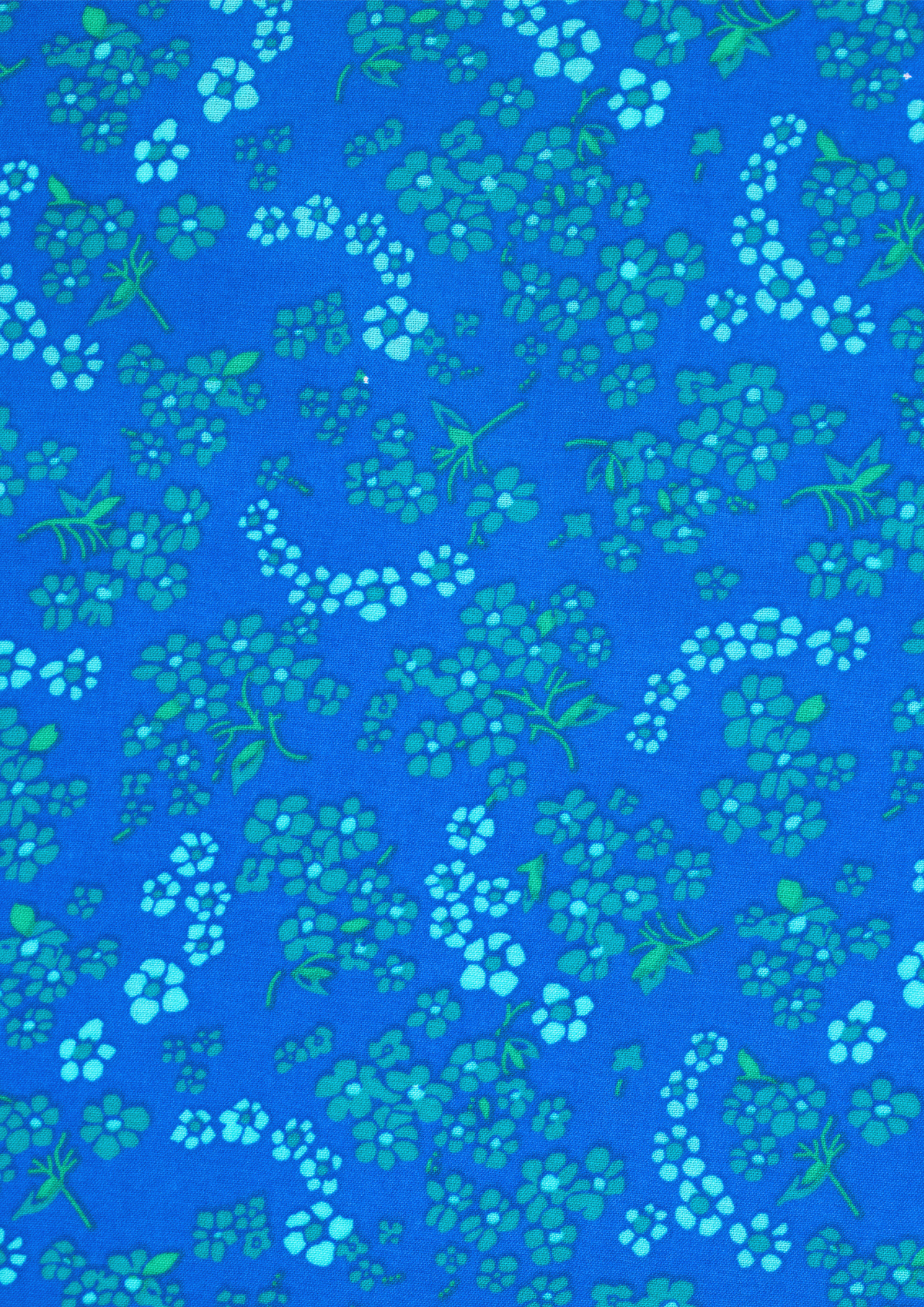 Cotton fabric coupon - Hanako blue