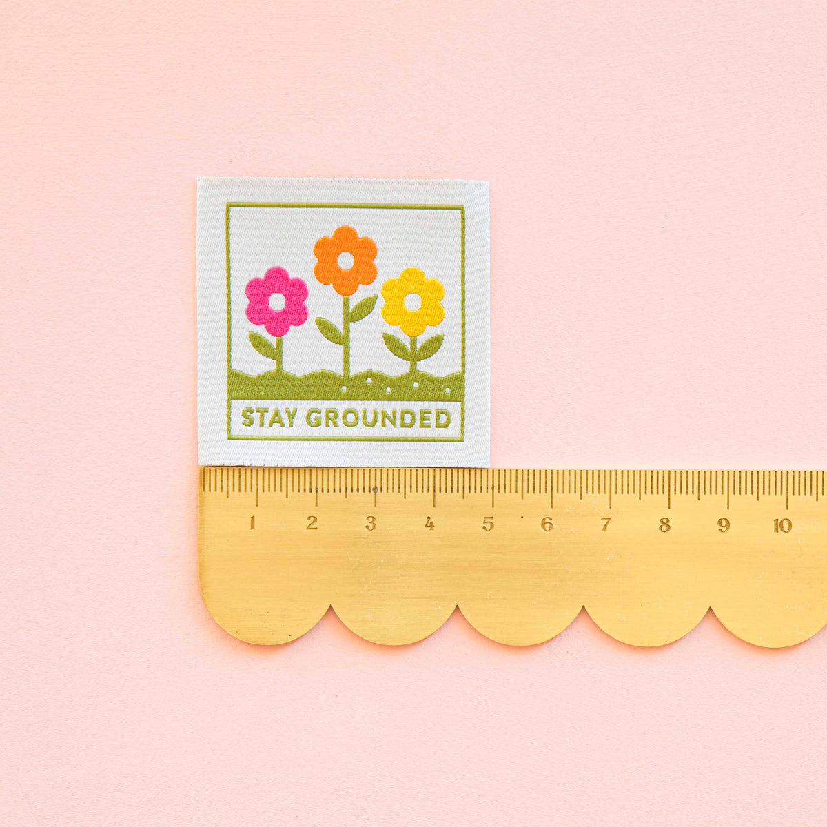 Stay Grounded Large Sewing Labels - for Clothing and Quilts