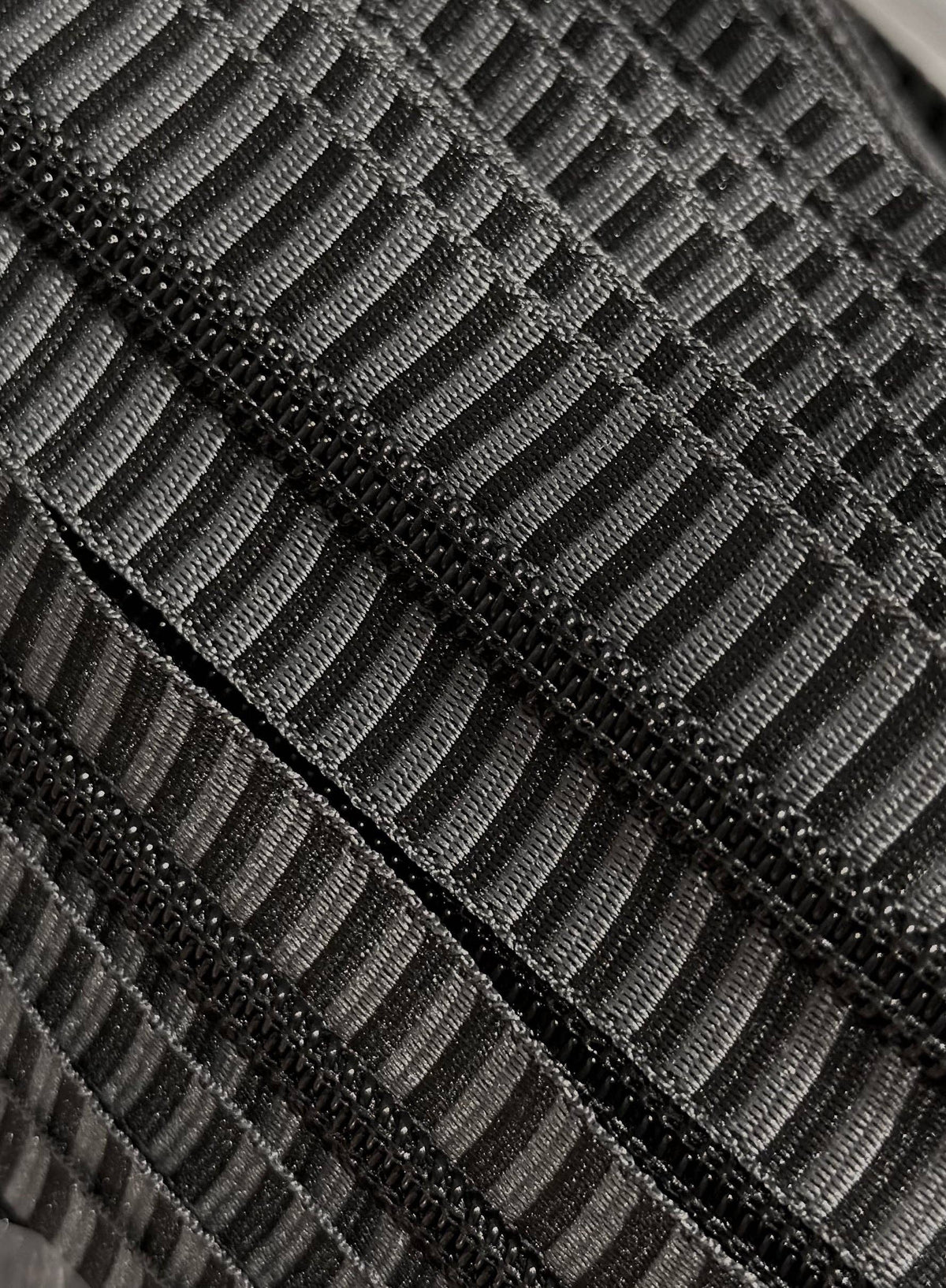 Emo Stripe with Black teeth Zipper Tape: 3yd