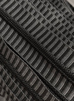 Emo Stripe with Black teeth Zipper Tape: 3yd