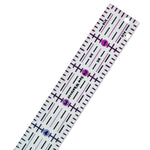 Pink to Teal Gradient | Clear - 8” x 1” Ruler