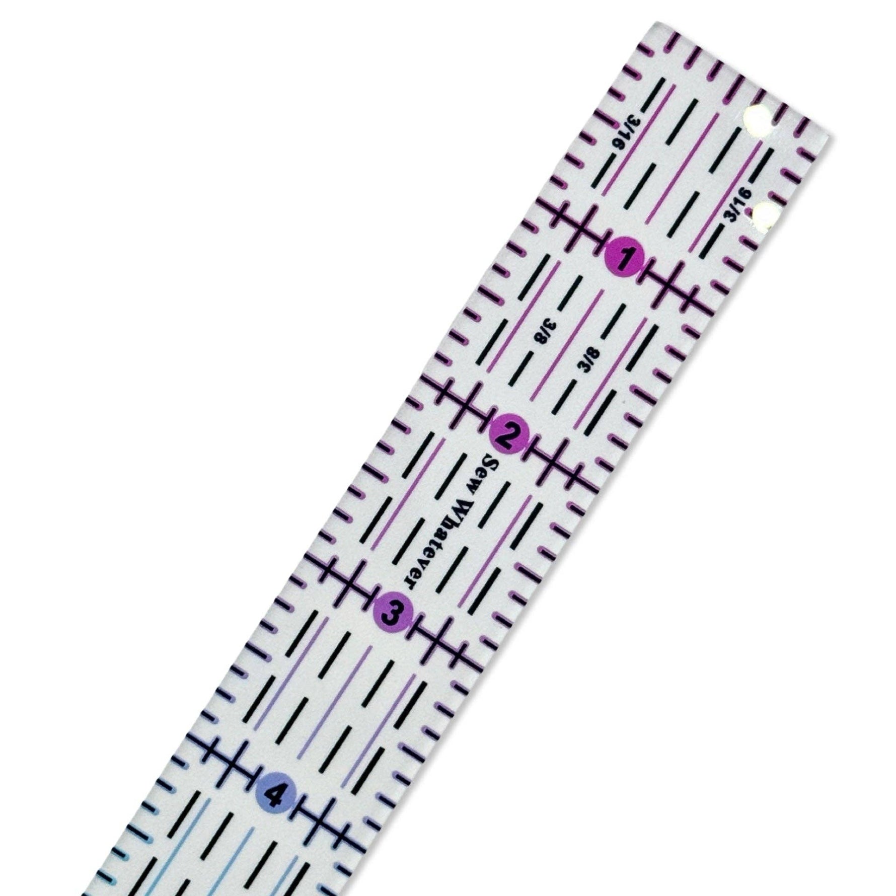 Pink to Teal Gradient | Clear - 8” x 1” Ruler