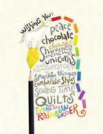 Wishing You Notecard