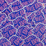 I Quilt - Sticker (Unpackaged)