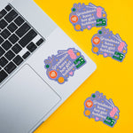 Grandmas Have Hot Girl Hobbies Vinyl Waterproof Sticker