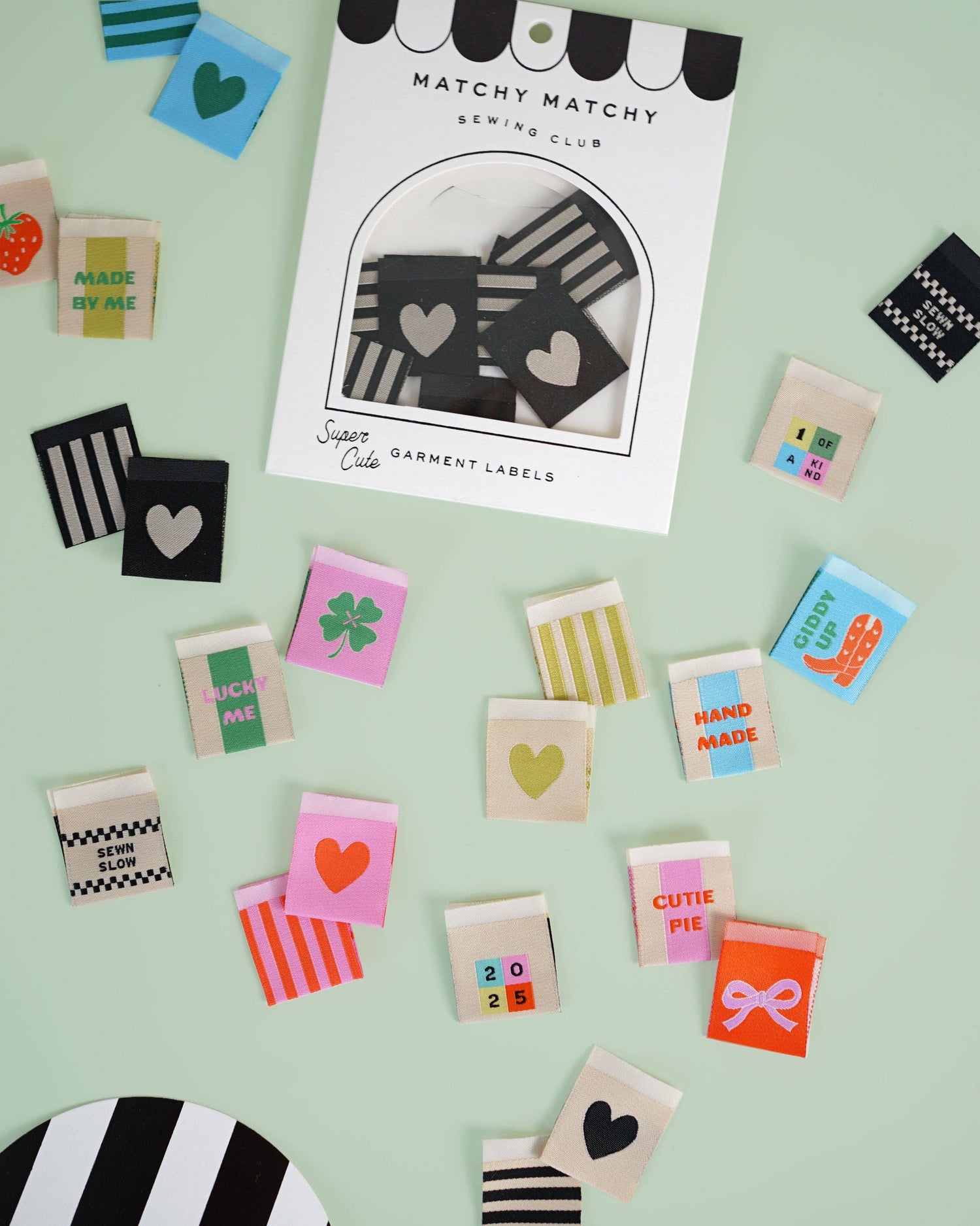 Lucky Clover Square Garment Labels: Set of8