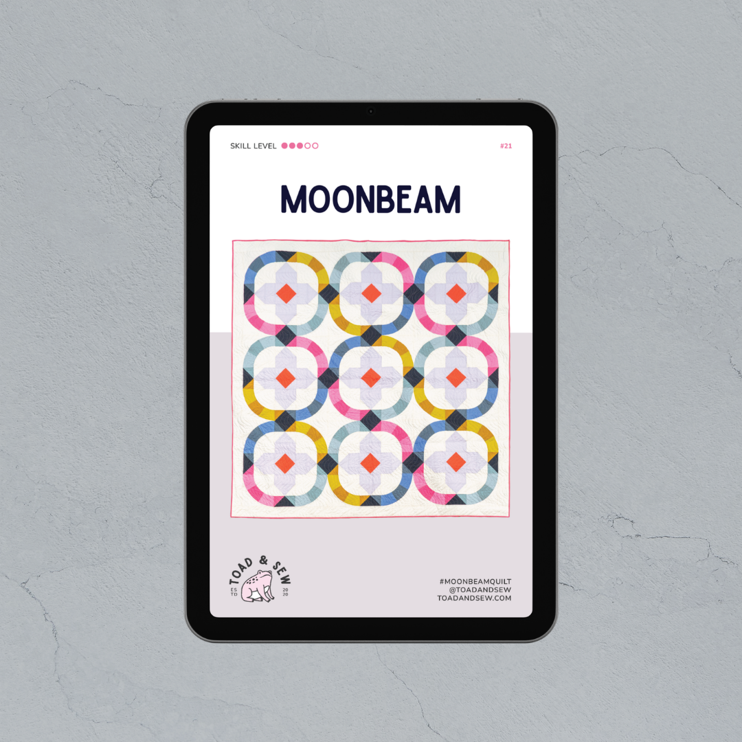 Moonbeam Quilt Pattern: Printed