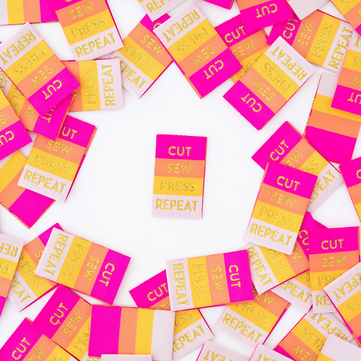 Cut Sew Press Repeat - Sewing Woven Clothing Label Tags