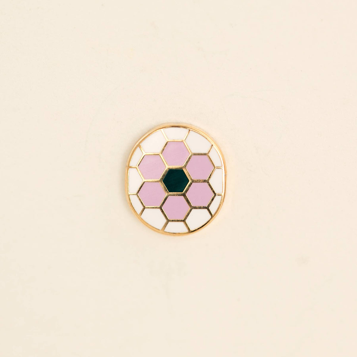 Hex Flower Earrings: Lilac/Green