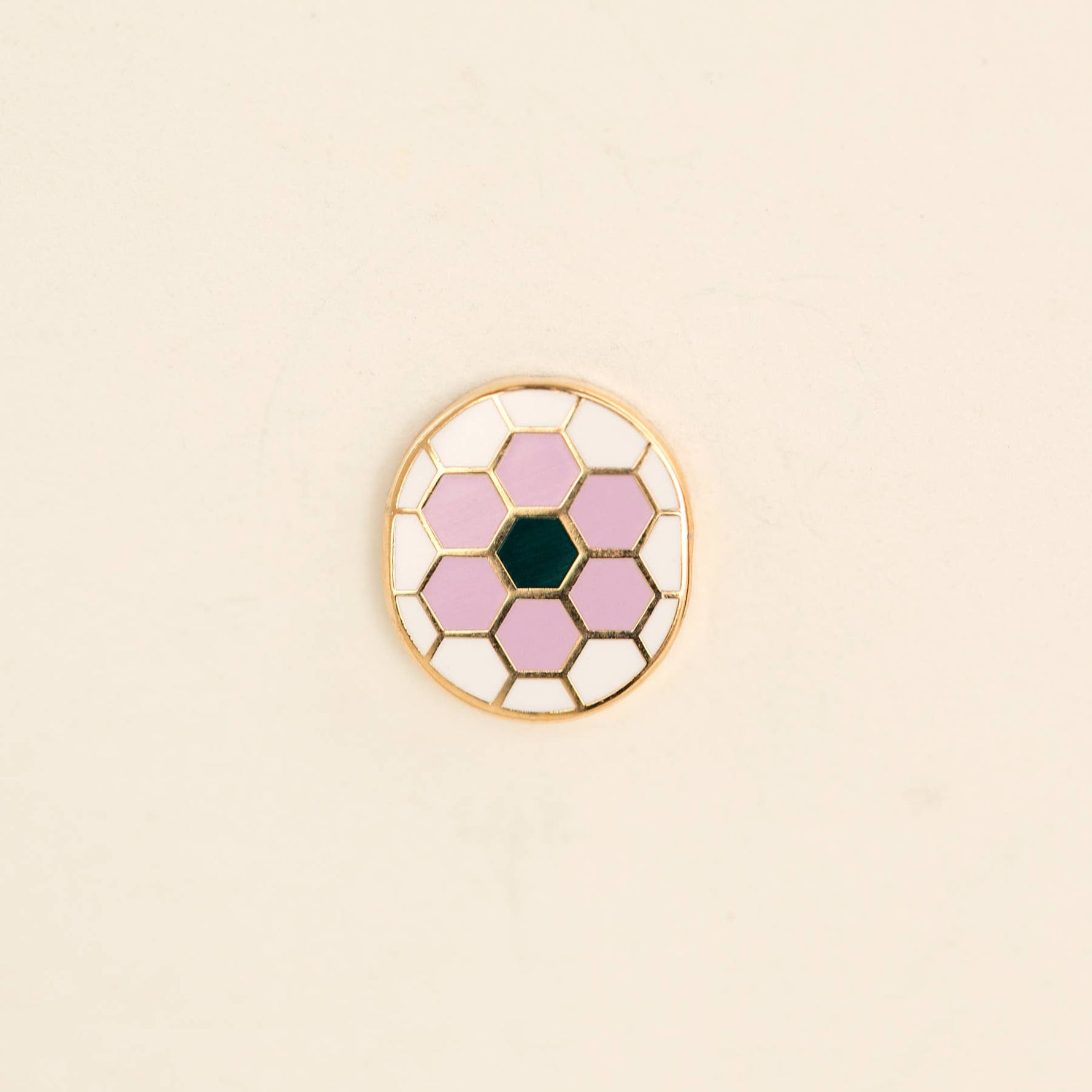Hex Flower Earrings: Lilac/Green