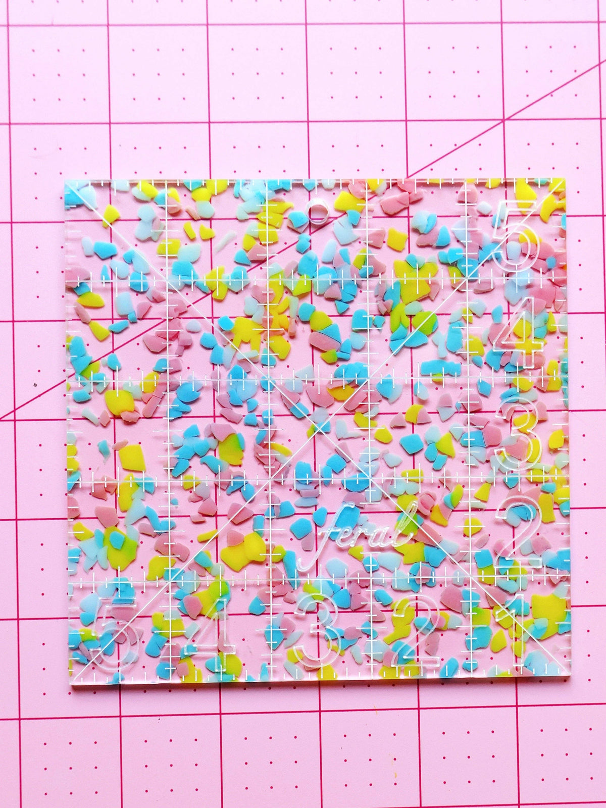Charm square ruler: Iridescent