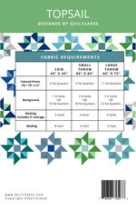 Topsail Quilt Pattern Printed