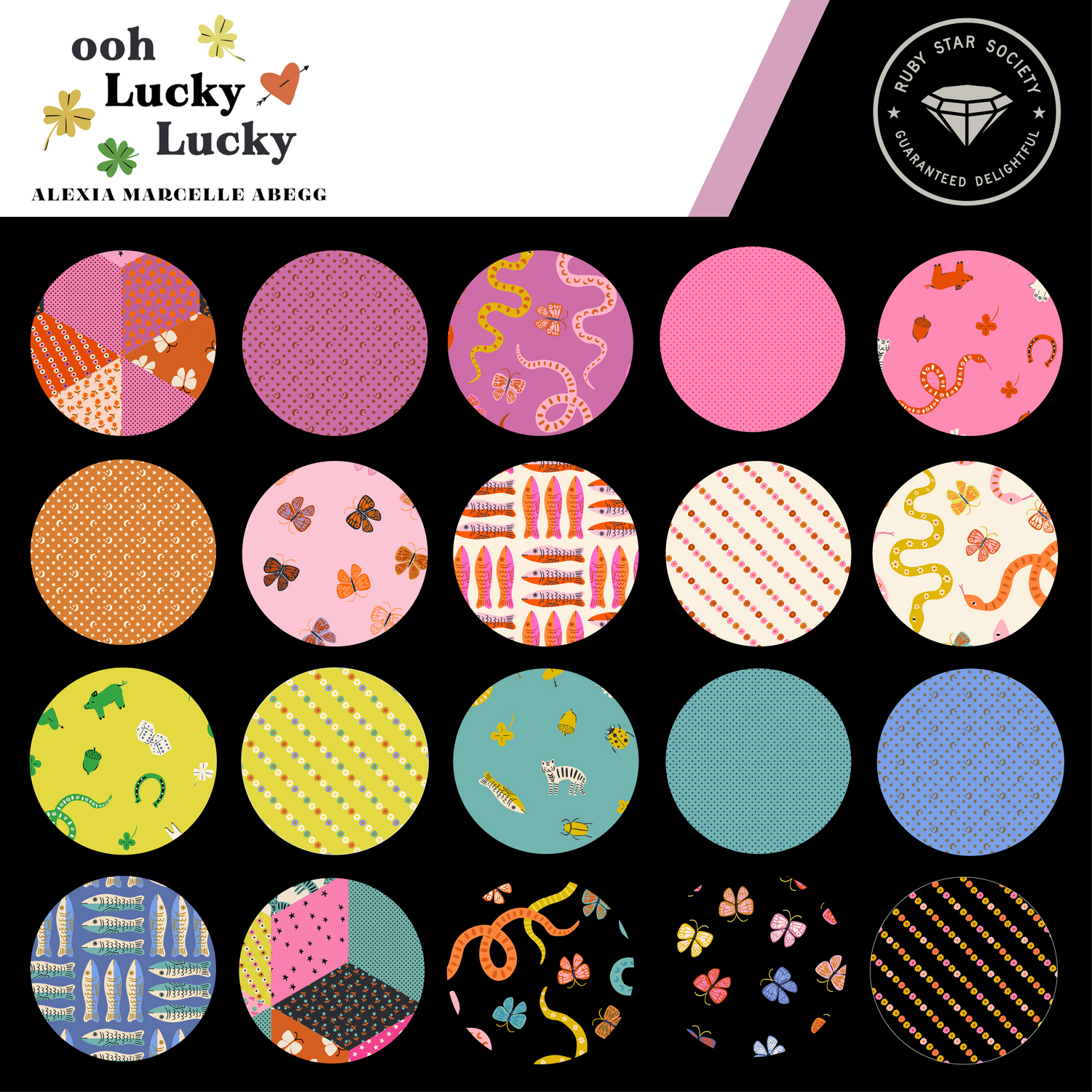 PREORDER Ooh Lucky Lucky || 26pc Fat Quarter Bundle || Cotton Quilting Fabric