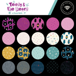 TEDDY AND THE BEARS || Jelly Roll || Cotton Quilting Fabric