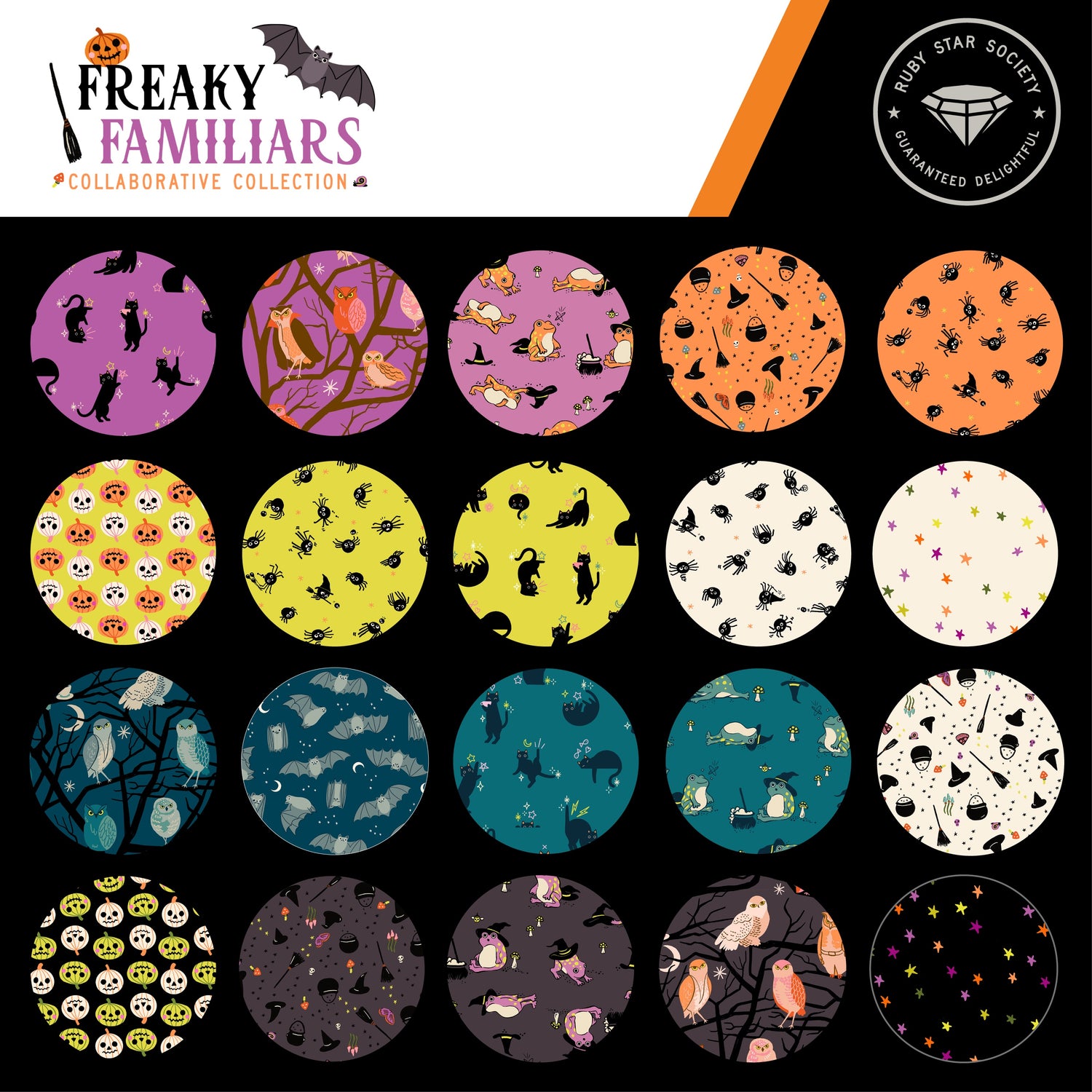 PREORDER Freaky Familiars || Yard Bundle || Cotton Quilting Fabric