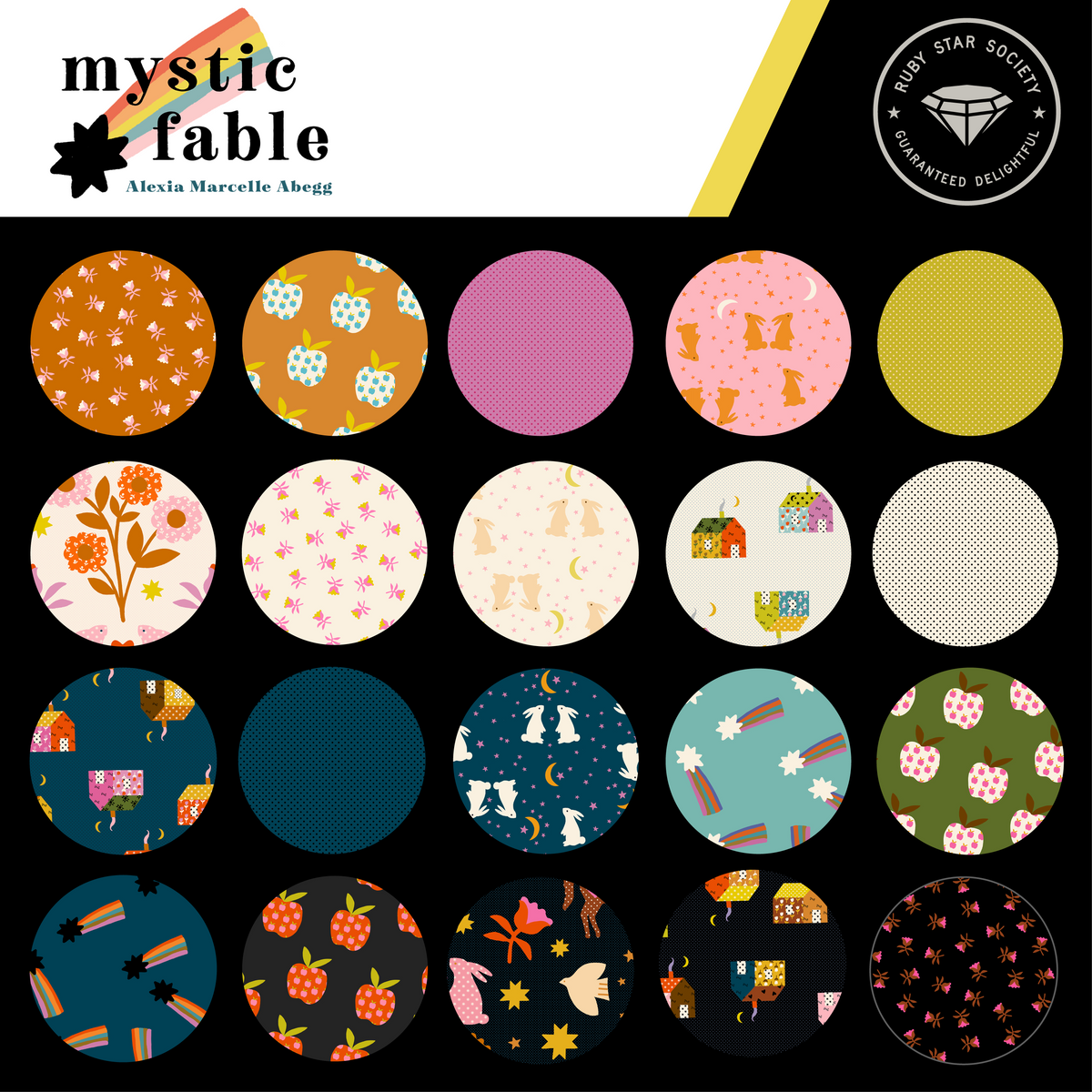 PREORDER Mystic Fable || 23pc Shop-Cut Half Yard Bundle || Cotton Quilting Fabric