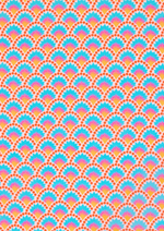 White Wasabi cotton coupon: White / Wasabi white