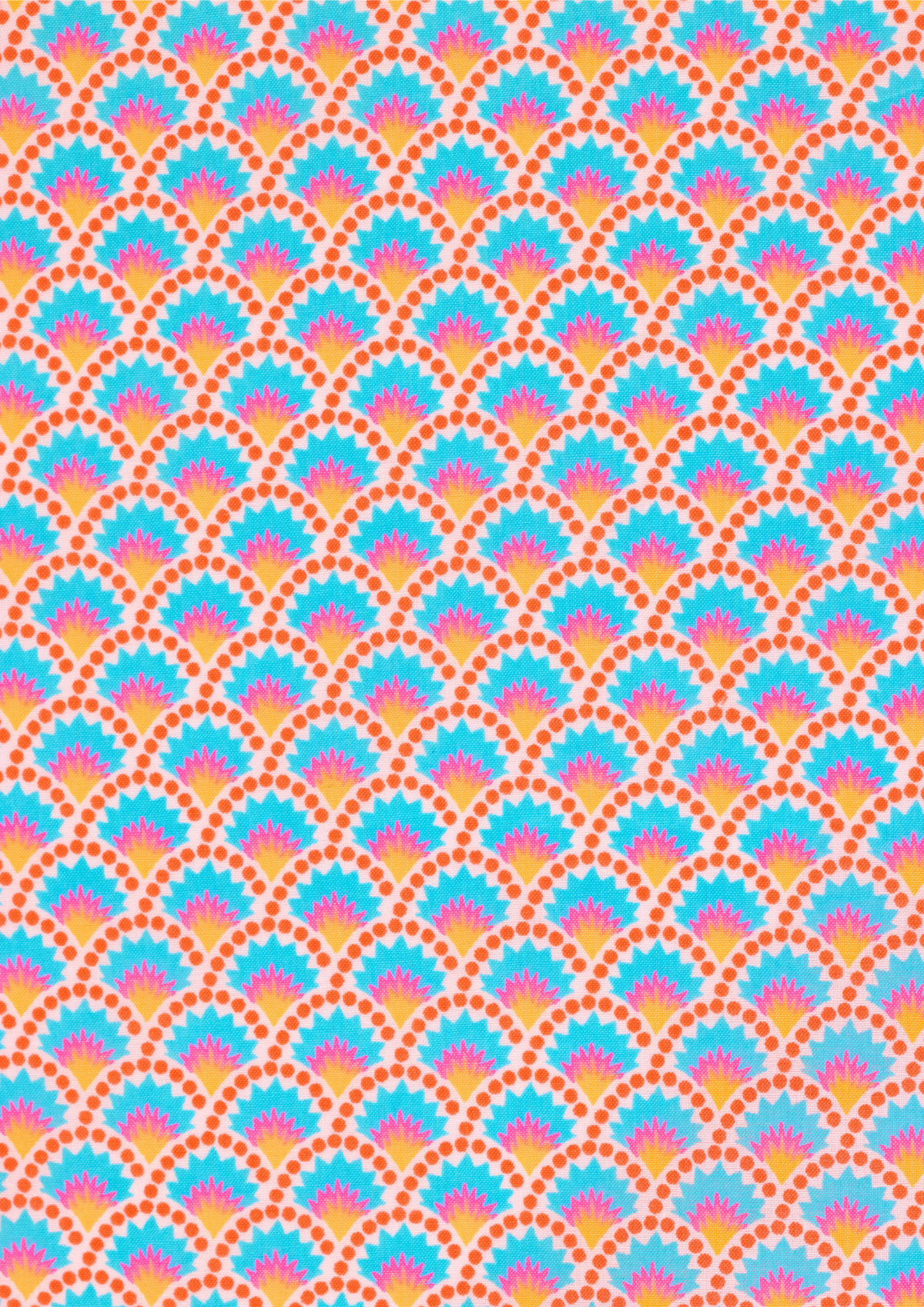 White Wasabi cotton coupon: White / Wasabi white