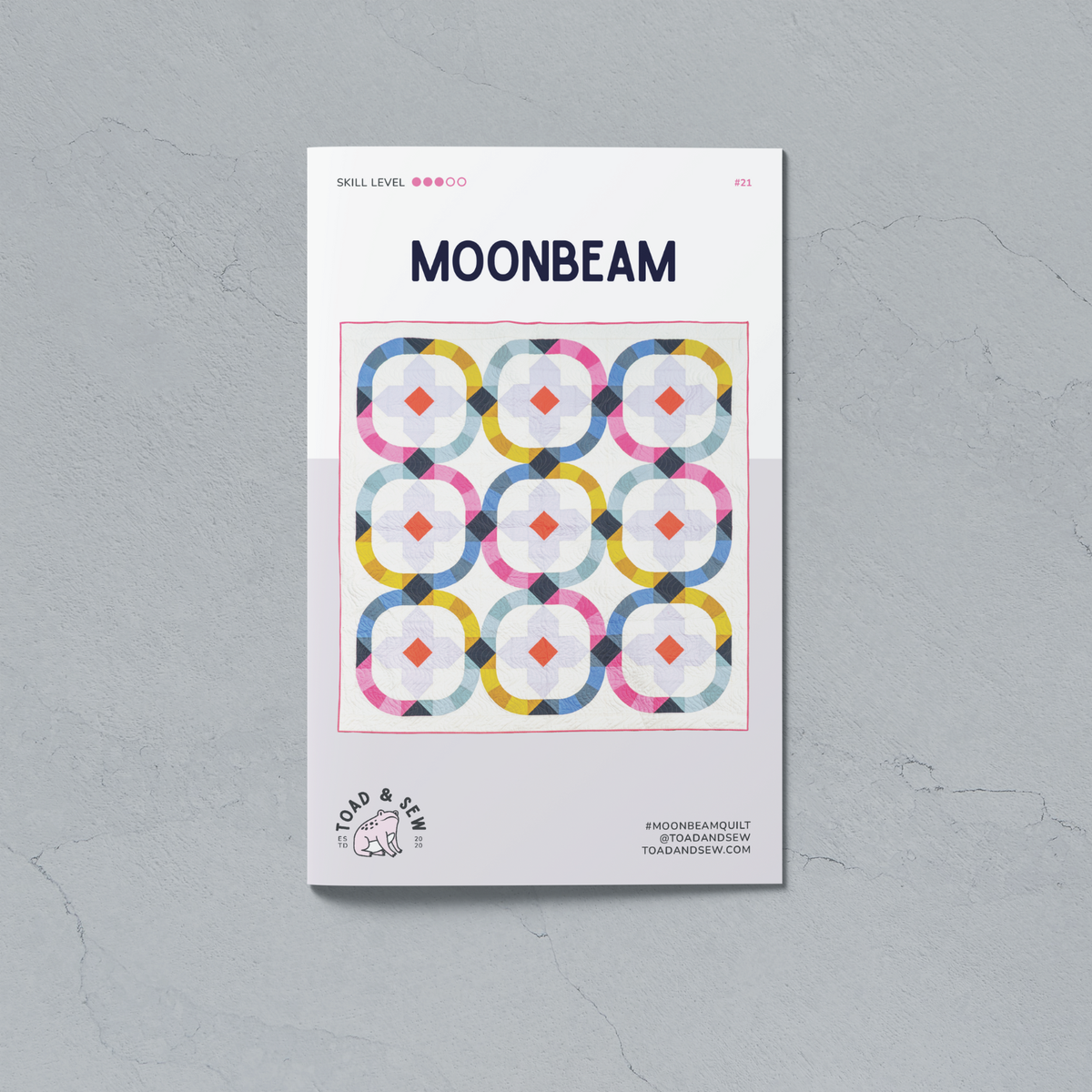 Moonbeam Quilt Pattern: Printed