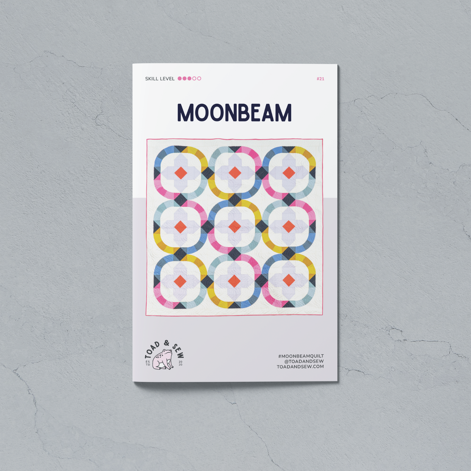 Moonbeam Quilt Pattern: Printed