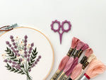 Small Flower scissors, tiny embroidery scissors: Lilac
