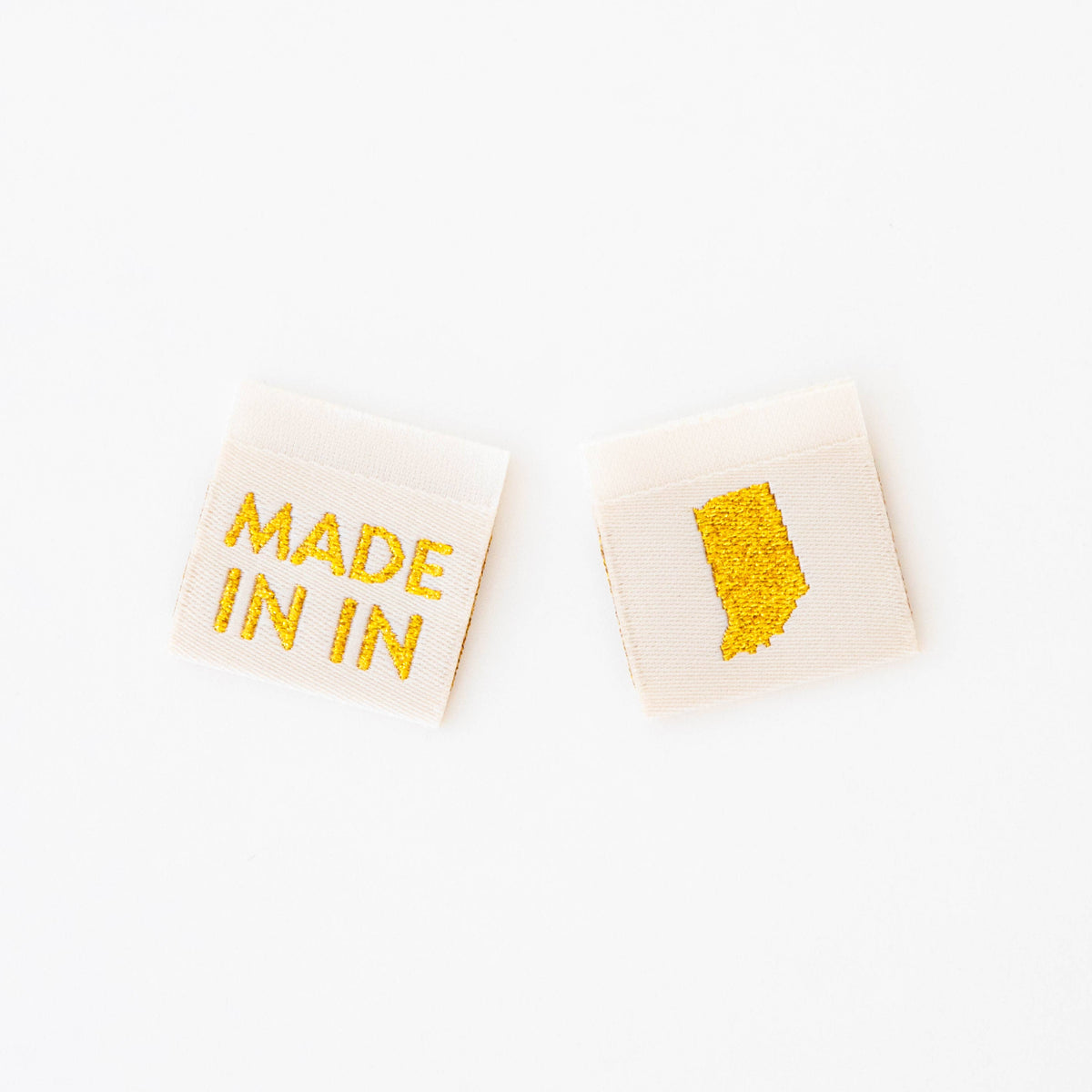 Made in My State Gold Woven Labels: Nevada