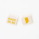 Made in My State Gold Woven Labels: Nevada