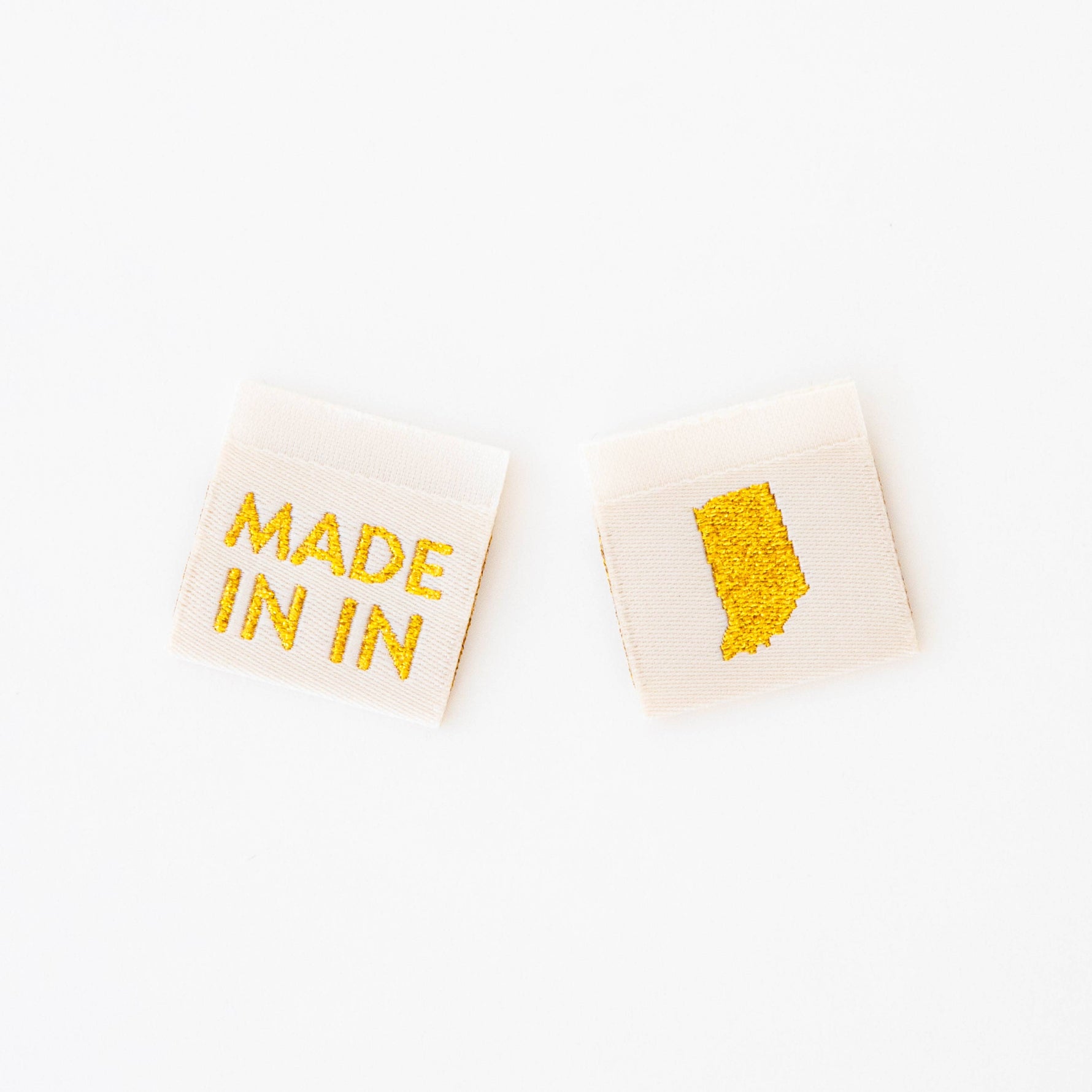 Made in My State Gold Woven Labels: Nevada