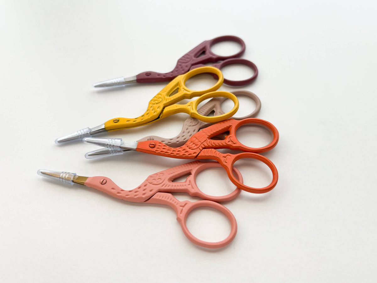 Bird scissors, small sewing scissors, stork scissors: Lavender
