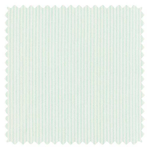 Crystalline striped cotton coupon: Light blue / Rigato crystallin