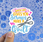 Make A Quilt Vinyl Sticker