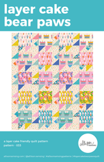 Layer Cake Bear Paws Quilt Pattern - Printed