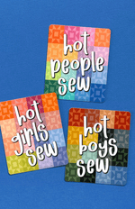 Hot People Sew Sticker